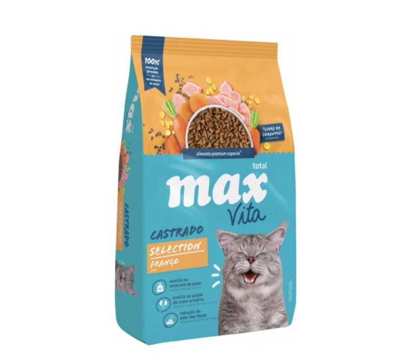 F Max Vita Gato Castrado Selection Frango X 1 Kg