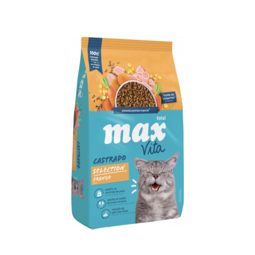 F Max Vita Gato Castrado Selection Frango X 1 Kg