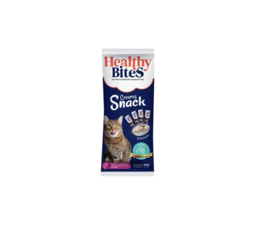Snack Cremoso para Gato Healthy Bites sabor Atún 56 gr sobre por 4 unidades
