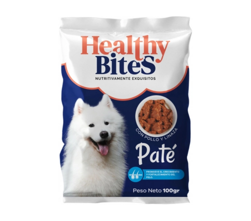 Healthy Bites Pate Perro Derm – 100 Gr