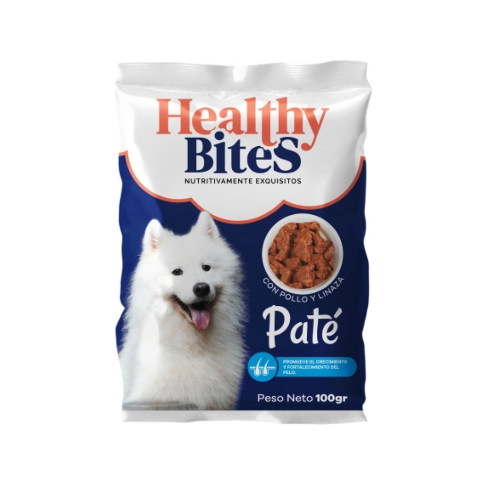 Healthy Bites Pate Perro Derm – 100 Gr