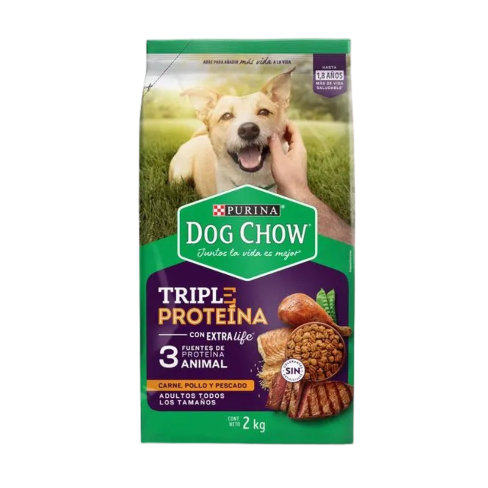Dog Chow 3 Proteinas - Sin Colorantes