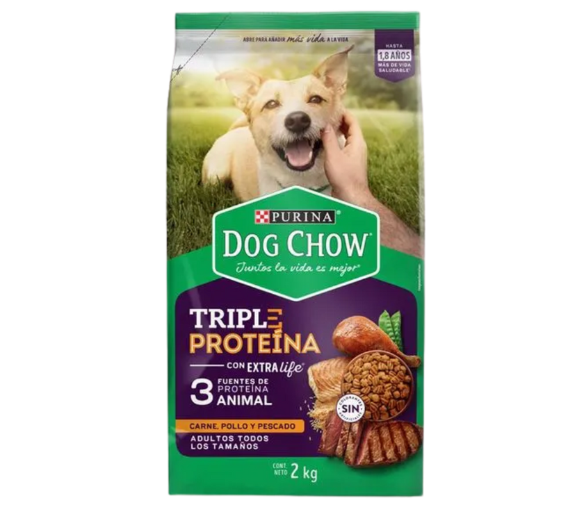 Dog Chow 3 Proteinas - Sin Colorantes