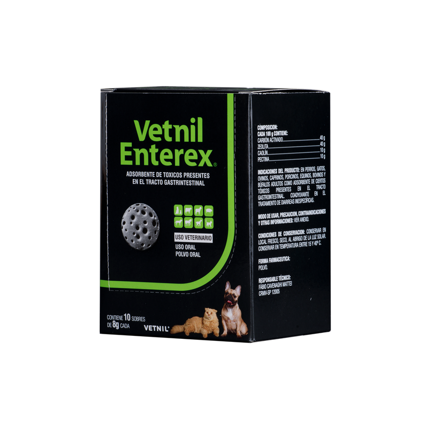 Enterex Absorbente Toxinas para Perros y Gatos 10 Sobres
