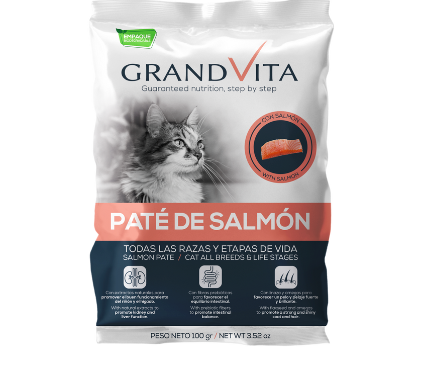 Grand Vita Gato Pate De Salmon – 100 gr