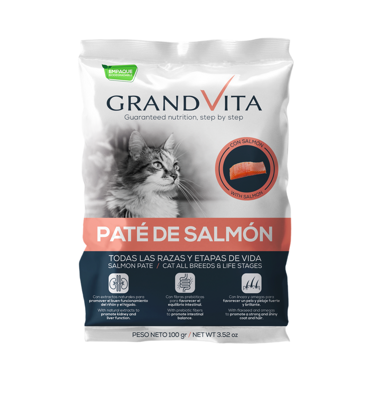 Grand Vita Gato Pate De Salmon – 100 gr