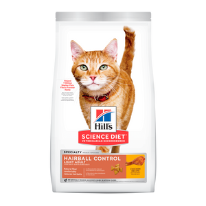 Comida para gato Hills Hairball Light Adulto 7 Lbs