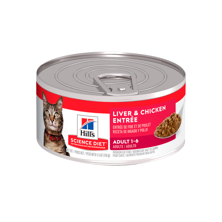 Comida Húmeda para Gato Hills Liver and Chicken 5.5 Onz