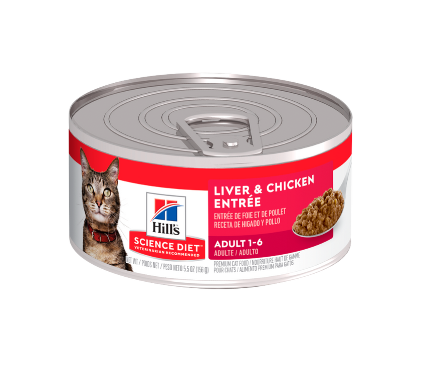 Comida Húmeda para Gato Hills Liver and Chicken 5.5 Onz