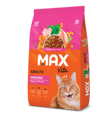 Comida Para Gato Max Vita Adulto Sabores Frango y Peixe