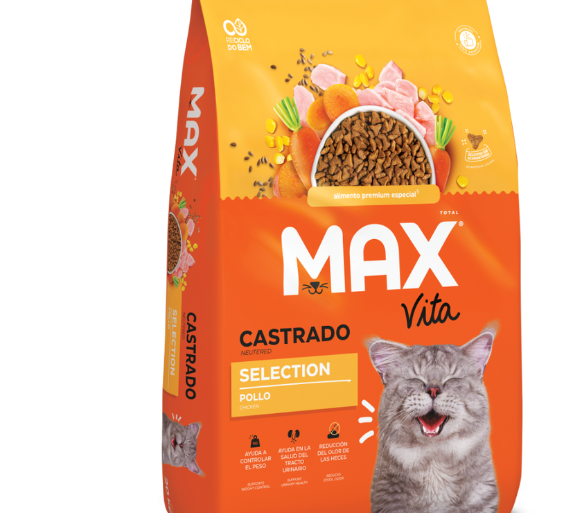 Comida Para Gato Max Vita Adulto Castrado Selection Pollo