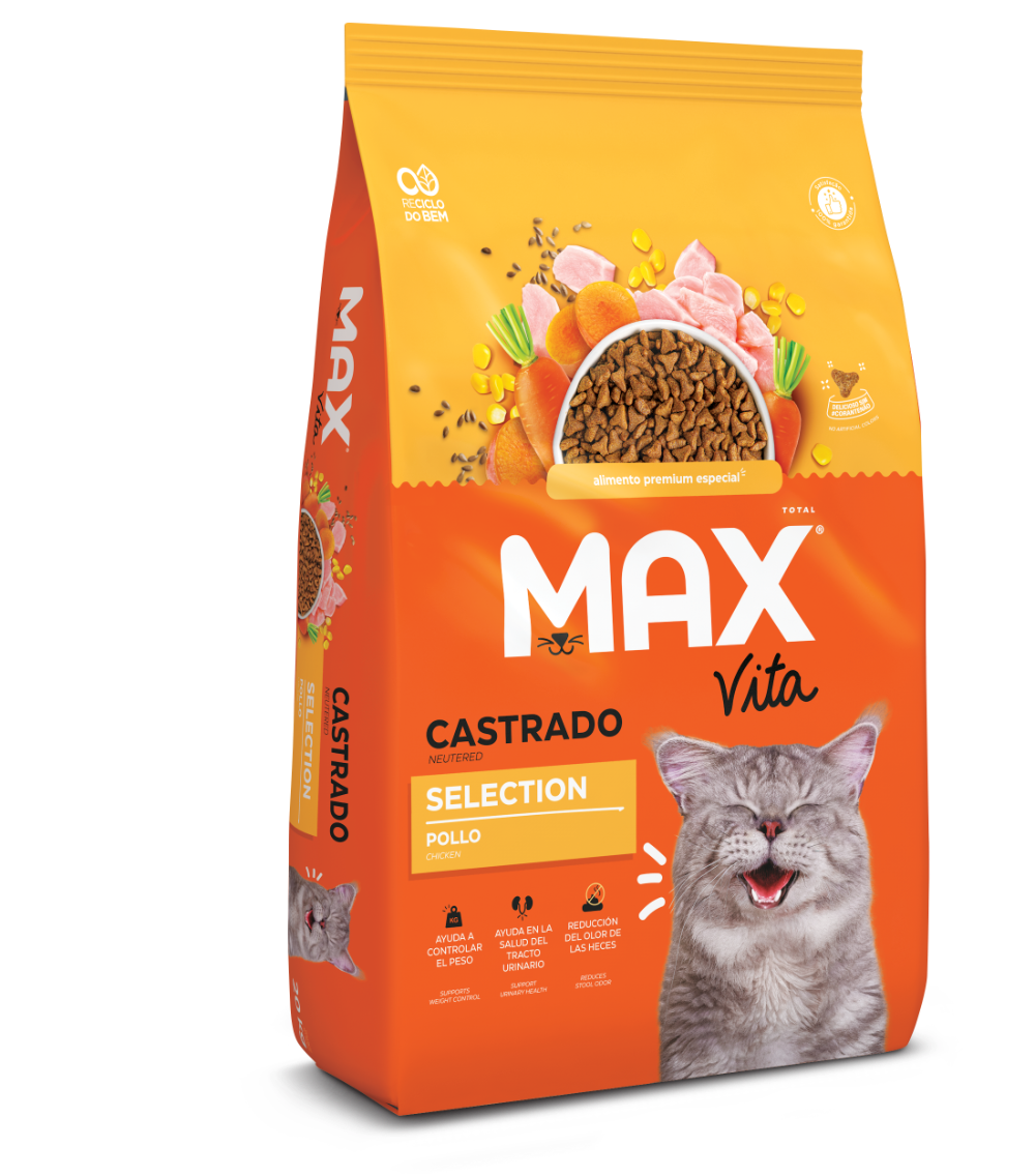 Comida Para Gato Max Vita Adulto Castrado Selection Pollo