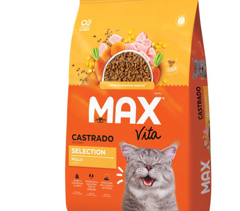 Comida Para Gato Max Vita Adulto Castrado Selection Pollo