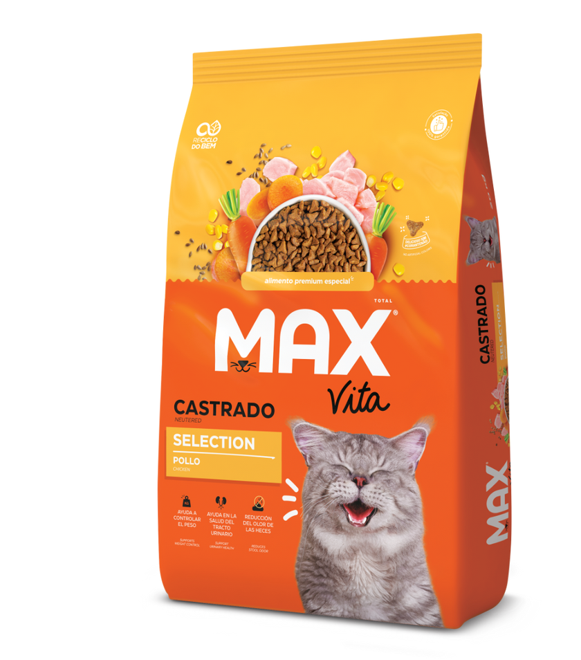 Comida Para Gato Max Vita Adulto Castrado Selection Pollo