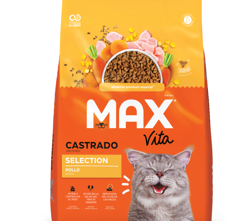 Comida Para Gato Max Vita Adulto Castrado Selection Pollo