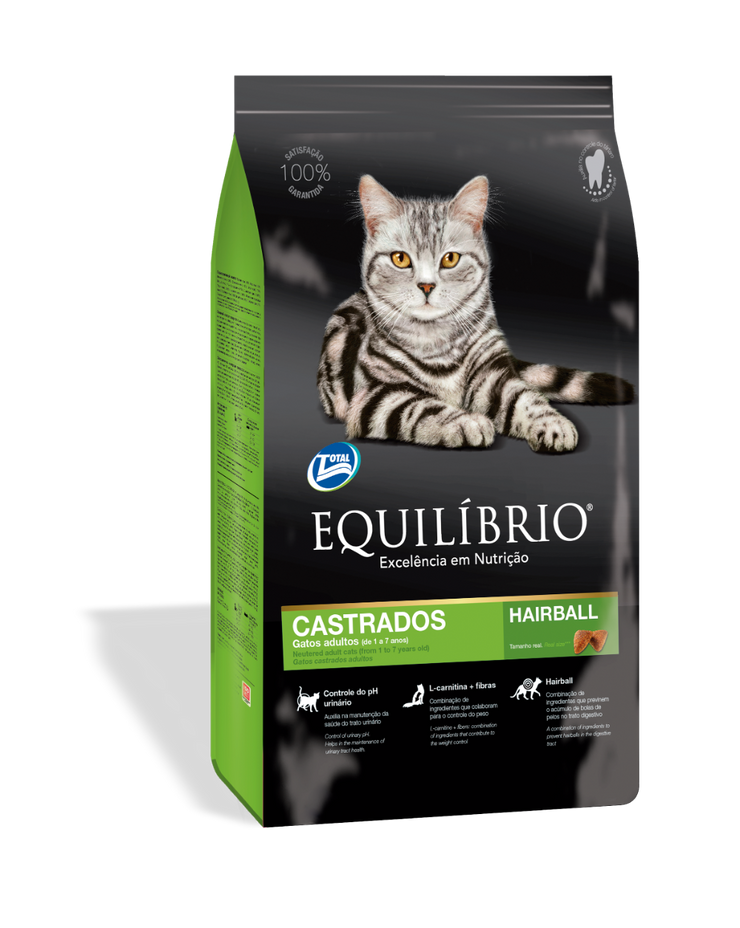 Comida para gato Equilibrio Adulto Castrado 1,5 Kg