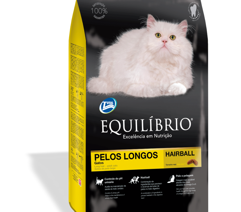 Comida para gato Equilibrio Adulto Pelos Largos