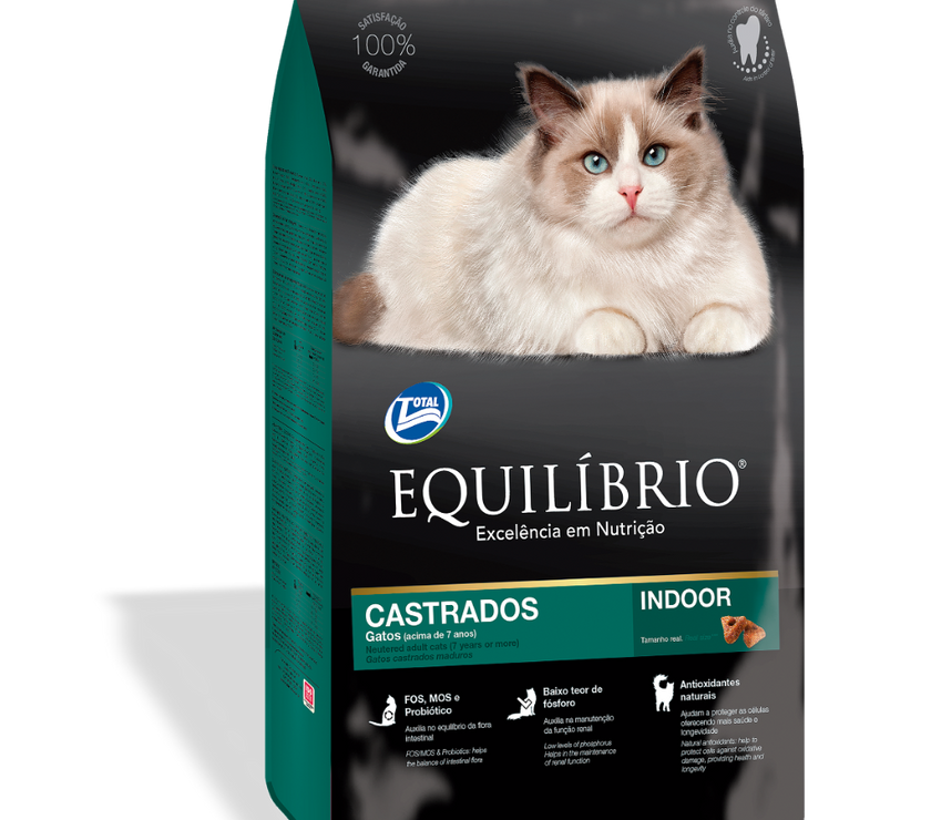 Comida para gato Equilibrio Adulto Castrad +7 1,5Kg