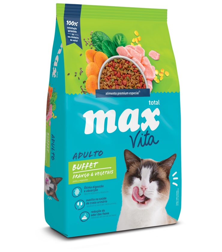 Comida Para Gato Max Vita Adulto Buffet Pollo y Vegetales