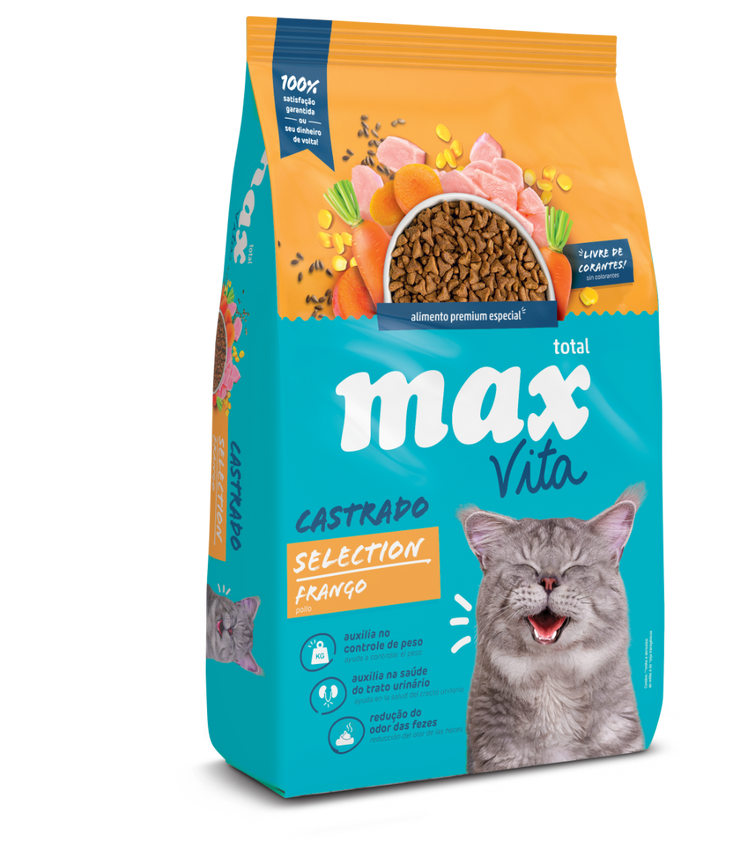 Comida Para Gato Max Vita Adulto Castrado Selection Pollo