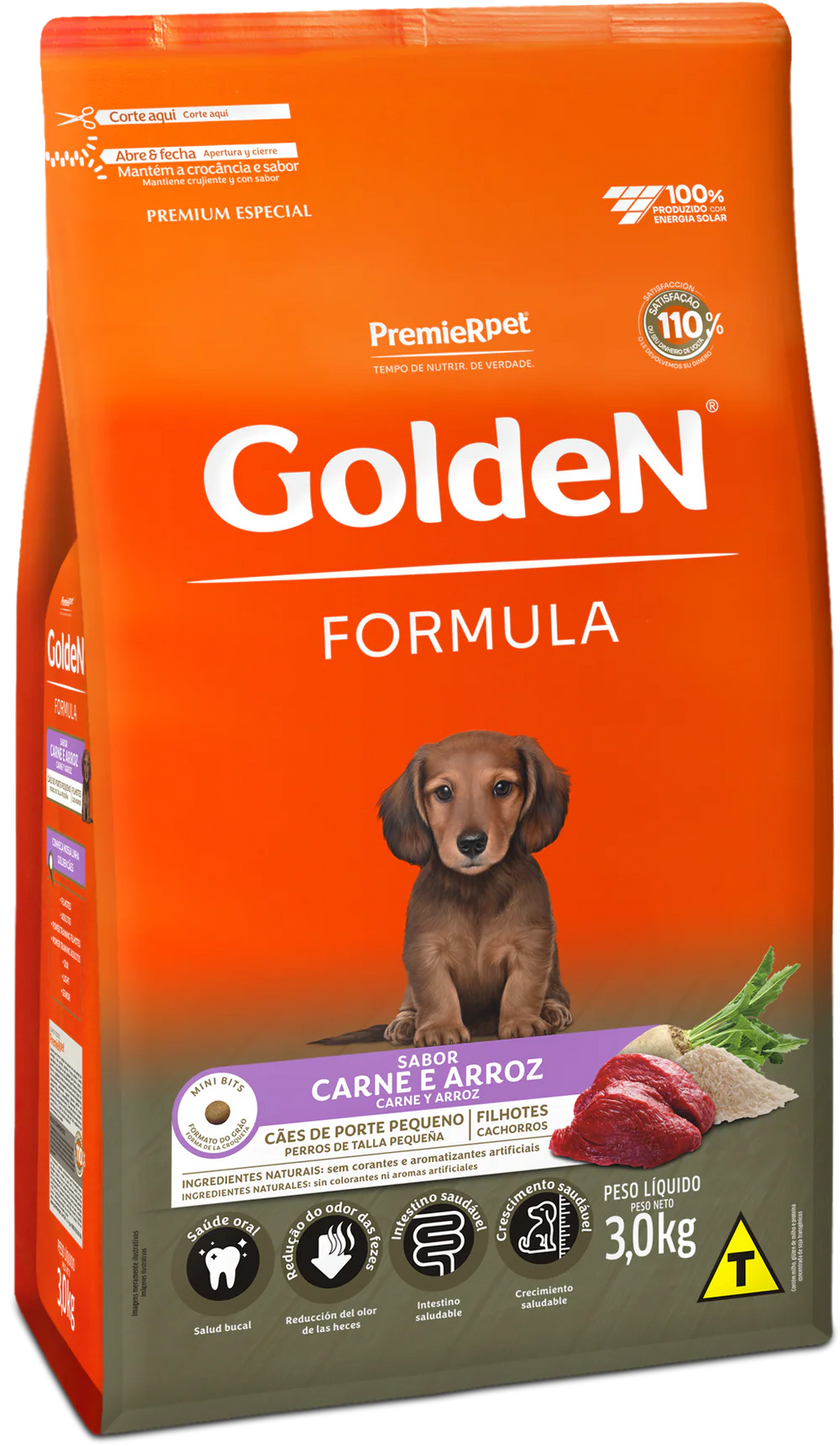 GOLDEN DOG PUPPY CARNE Y ARROZ MINI BITS X 3KG