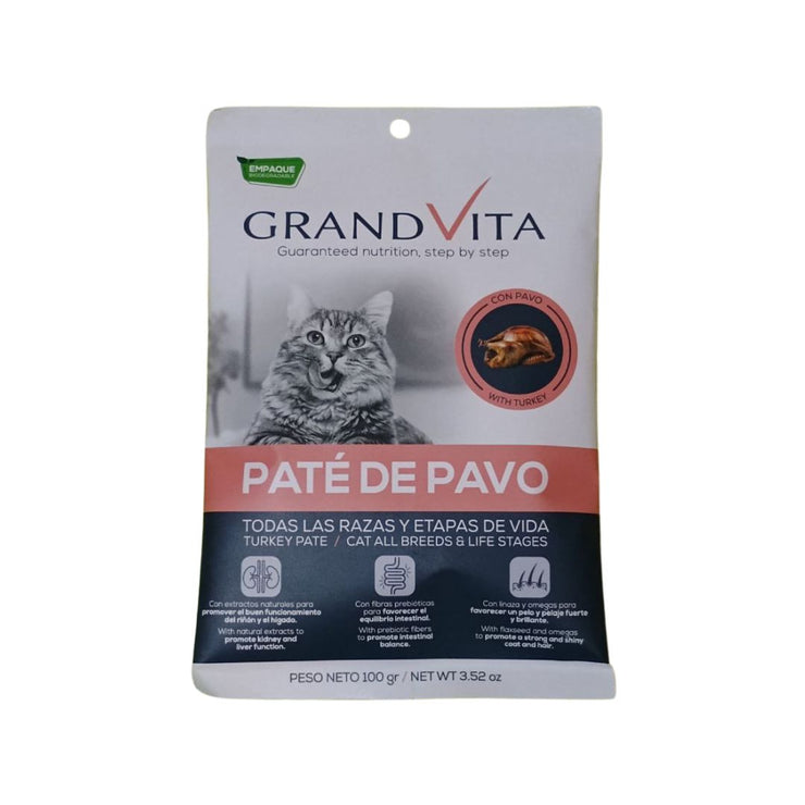 Grand Vita Gato Pate De Pavo – 100 gr