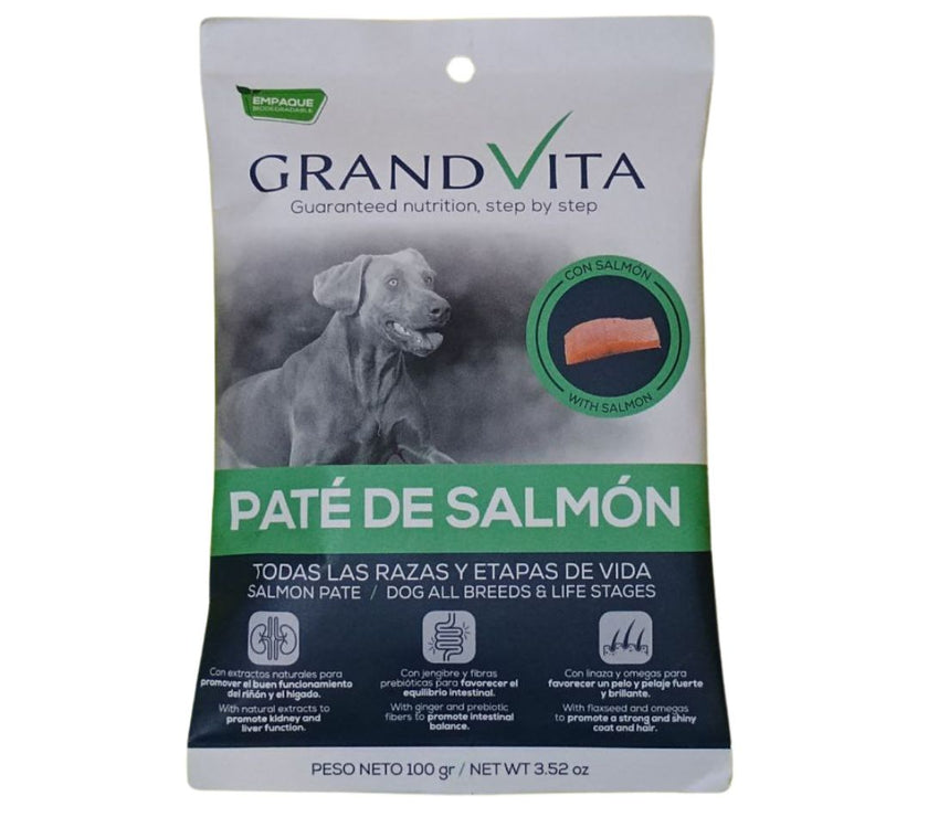 Grand Vita Perro Pate De Salmon – 100 gr