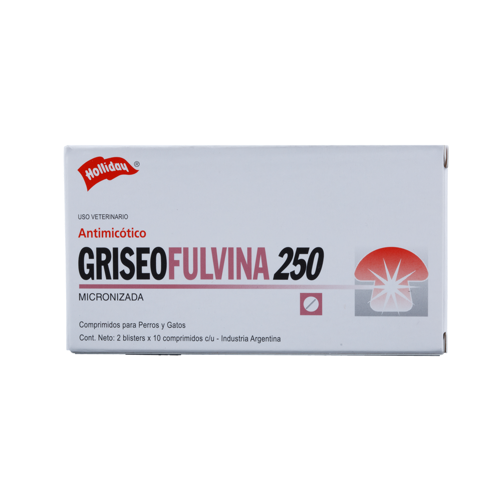 Fungistático Griseofulvina para Perros y Gato 250 mg