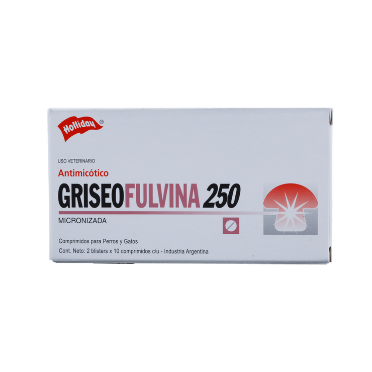 Fungistático Griseofulvina para Perros y Gato 250 mg