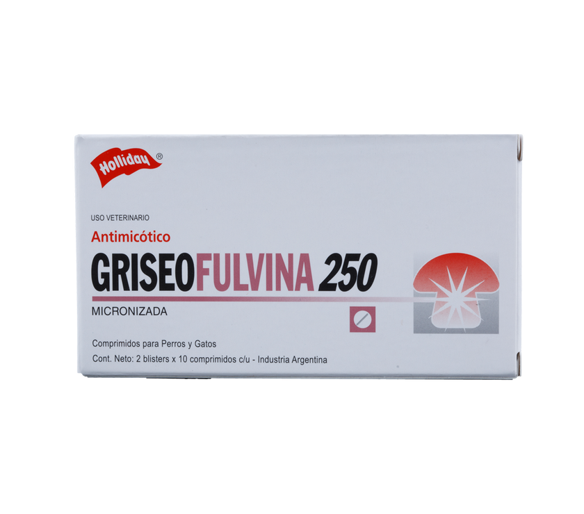 Fungistático Griseofulvina para Perros y Gato 250 mg