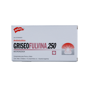 Fungistático Griseofulvina para Perros y Gato 250 mg