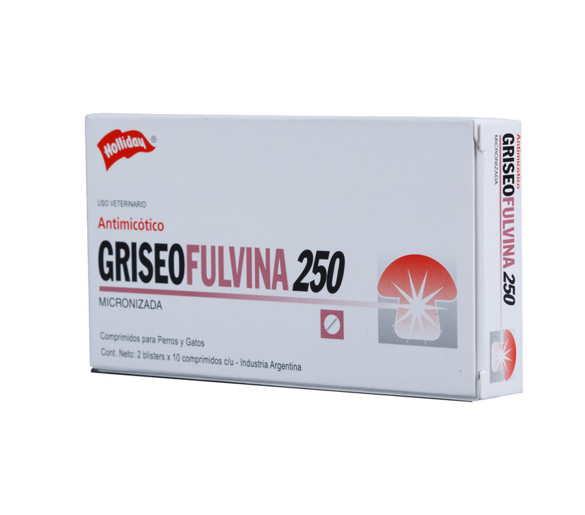 Fungistático Griseofulvina para Perros y Gato 250 mg