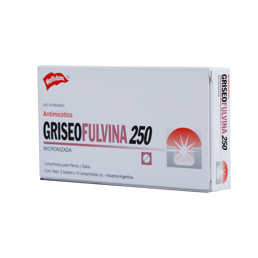 Fungistático Griseofulvina para Perros y Gato 250 mg