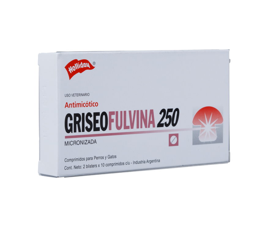 Fungistático Griseofulvina para Perros y Gato 250 mg
