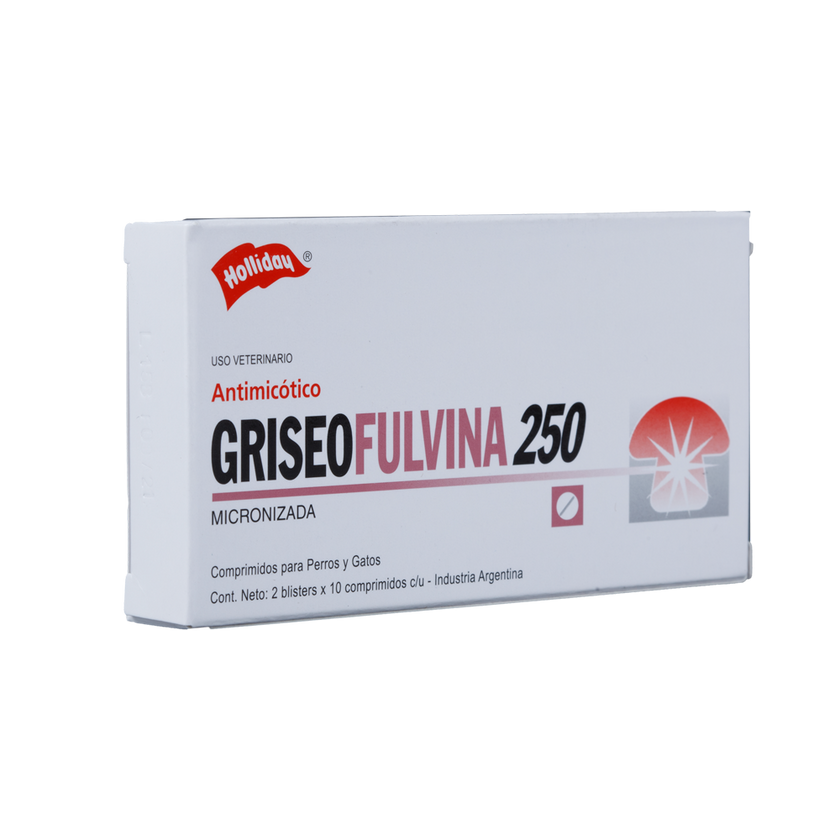 Fungistático Griseofulvina para Perros y Gato 250 mg