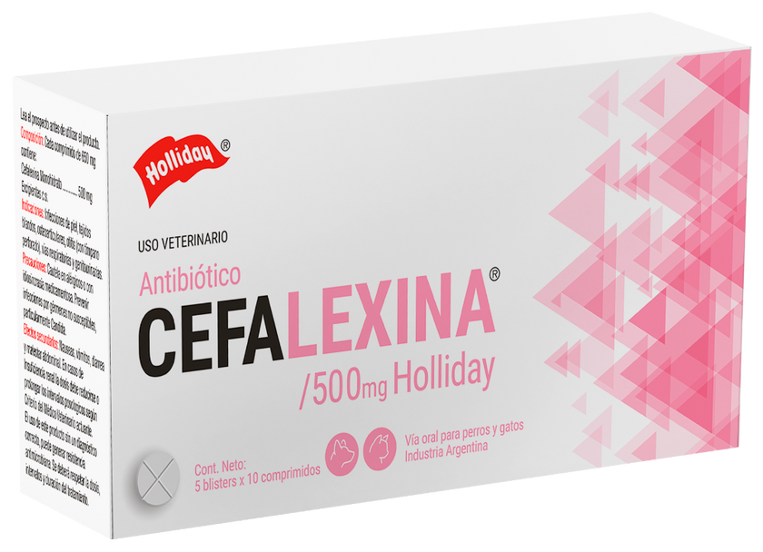 Cefalexina Holliday 500Mg Blister X 10Tabl