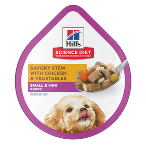 Hill's Puppy alimento húmedo perro cachorro raza pequeña pollo y vegetales
