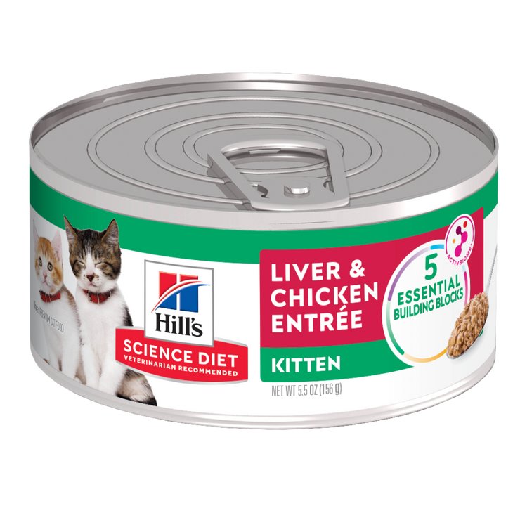 Comida Húmeda Gato Hills Kitten Liver & Chicken 5.5 Onz