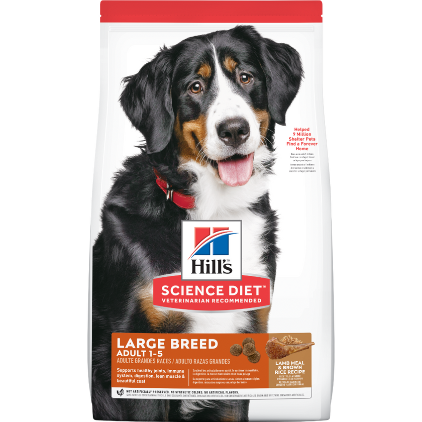 Comida para perro Hills Adulto Razas Grandes Cordero y Arroz  33 Lbs