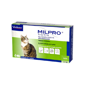 Milpro 16Mg/40Mg Gato +2 Kg x Unidad
