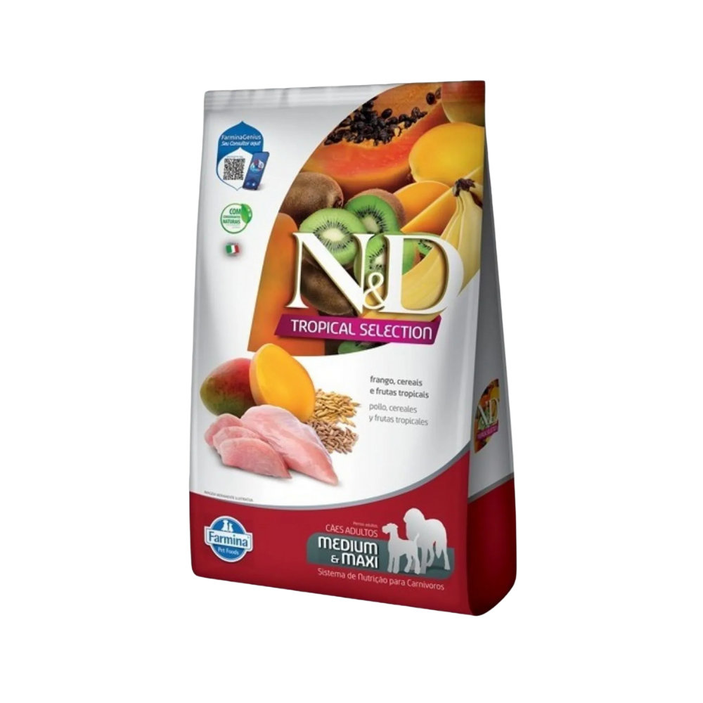 N&D Tropical Can Adt Md/Mx Salmon 2+0.5 kg