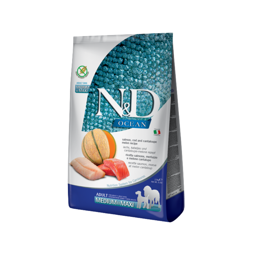 N&D Ocean Can Puppy Med Maxi Salmao 2,5 kg
