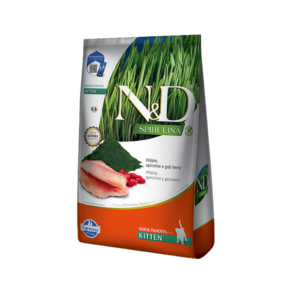 N&D Spirulina Fel Kitten Tilapia x 1,5 Kg