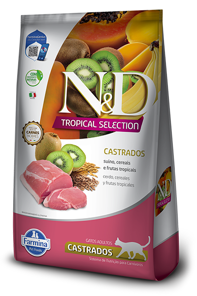 N&d Tropical Gatos Suino Adult Castrado 7kg