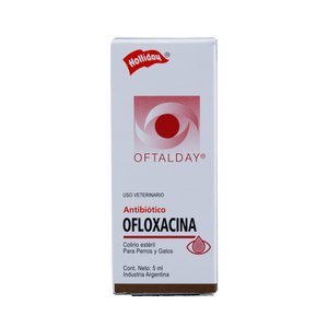 Antibiótico Ofloxacina Colirio Gotas Perros y Gatos 20ml