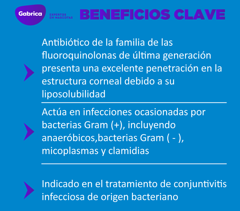 Antibiótico Ofloxacina Colirio Gotas Perros y Gatos 20ml