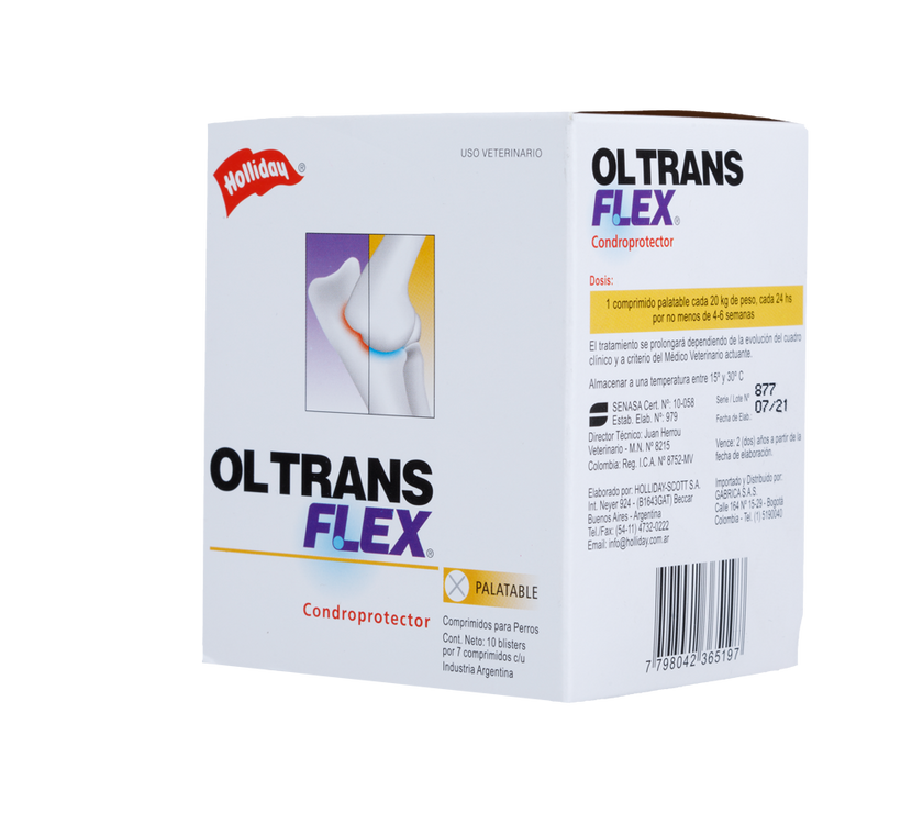 Suplemento Ol Trans Flex para Perros 70 Comprimidos