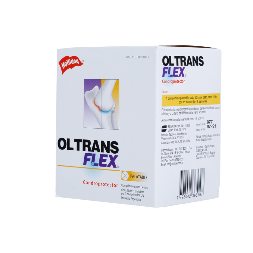 Suplemento Ol Trans Flex para Perros 70 Comprimidos