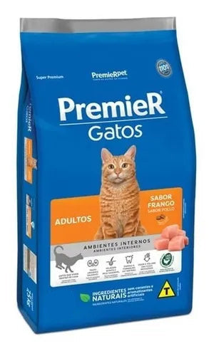 Alimento para Gato Adulto PREMIER POLLO 1,5 KG - AMBIENTES INTERNOS