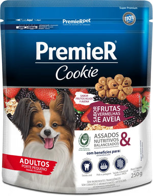 PREMIER COOKIE DOG RAZAS PEQUEÑAS  FRUTOS ROJOS Y AVENA  250G